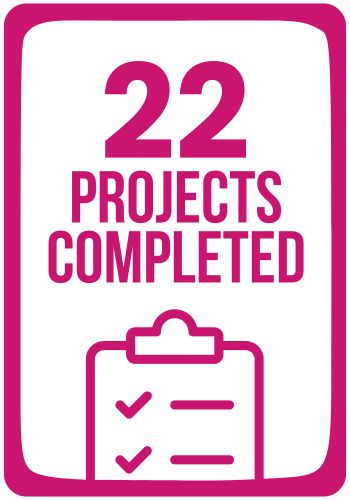 22 projects are complete