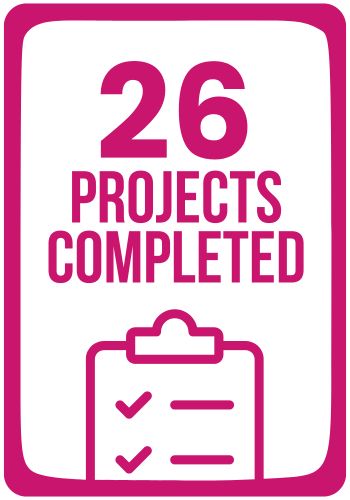 26 projects completed