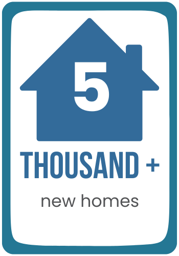 5 thousand plus new homes